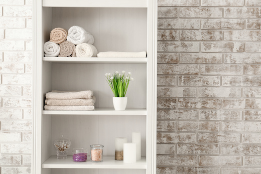 organizzare gli armadietti del bagno
